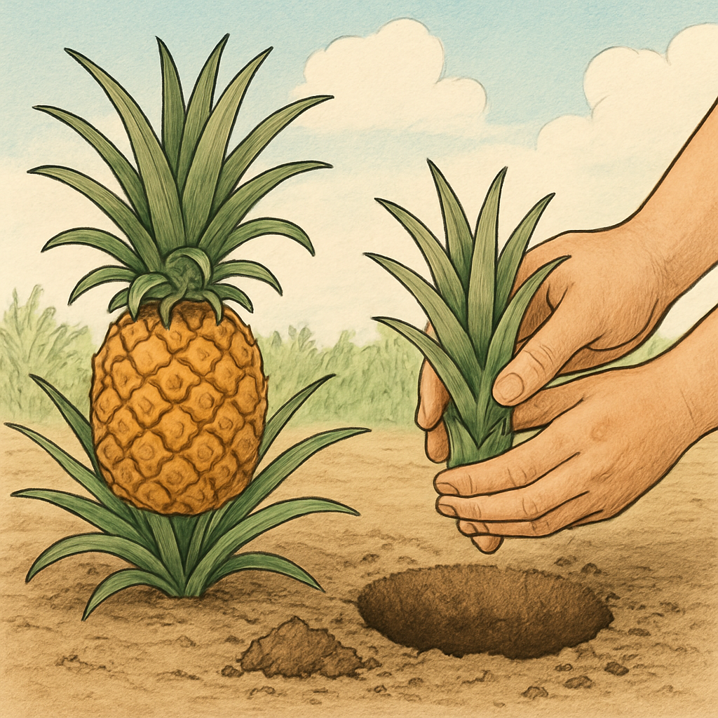 Imagem de como plantar abacaxi