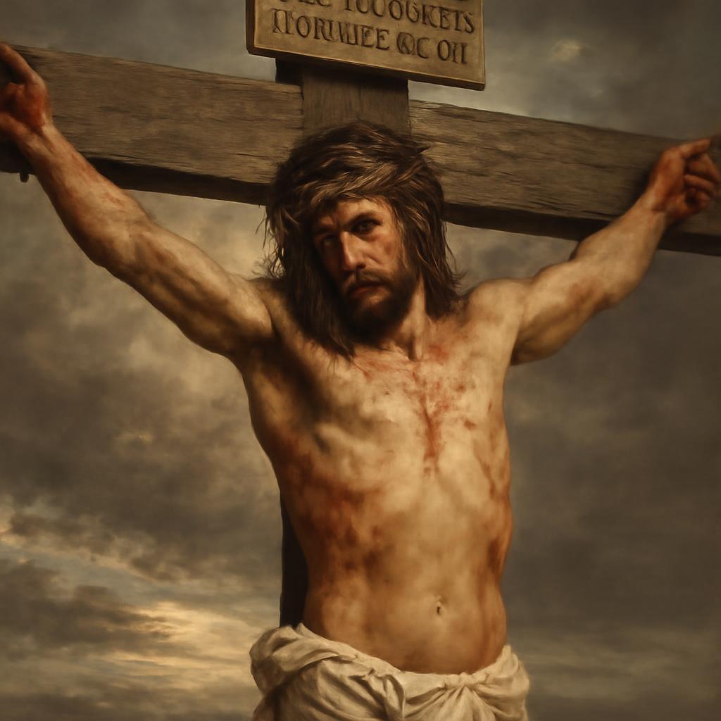 Crie uma.imagem de jesus cristo na cruz imagem real a melhor que você ja fez