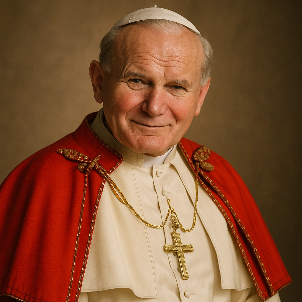 Crie uma imagem do papa joao paulo segundo